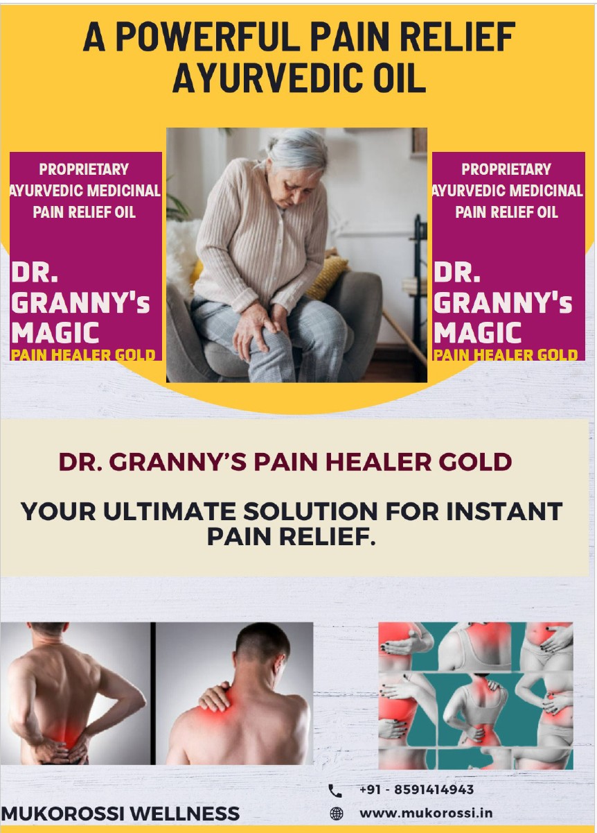 Dr. Granny's Magic Pain Healer Gold — Ultimate for Instant Pain Relief. Joint pain, chronic pain, nerve pain, muscular pain, body pain relief.